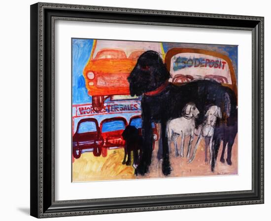 Dog at the Used Car Lot, Rex-Brenda Brin Booker-Framed Giclee Print