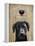 Dog Au Vin Black Labrador-Fab Funky-Framed Stretched Canvas