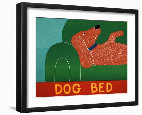 Dog Bed Red Dachshund-Stephen Huneck-Framed Giclee Print