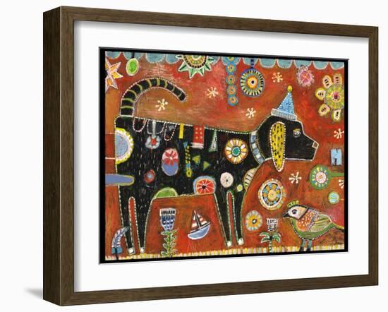 Dog Bella Color-Jill Mayberg-Framed Giclee Print