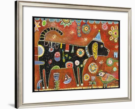 Dog Bella Color-Jill Mayberg-Framed Giclee Print