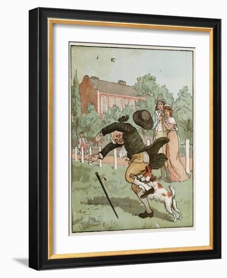 Dog Bites Man-Randolph Caldecott-Framed Art Print