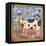 Dog Buddy Color-Jill Mayberg-Framed Premier Image Canvas