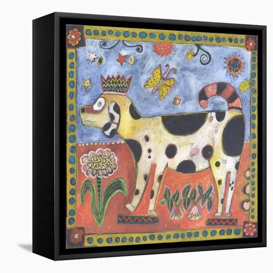 Dog Buddy Color-Jill Mayberg-Framed Premier Image Canvas