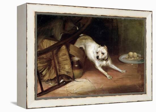 Dog Chasing a Rat, 19th or Early 20th Century-Briton Riviere-Framed Premier Image Canvas