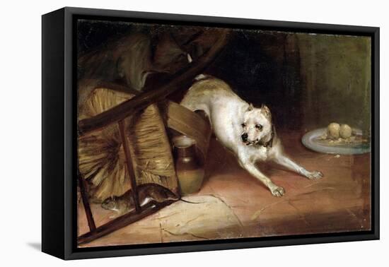Dog Chasing a Rat, 19th or Early 20th Century-Briton Riviere-Framed Premier Image Canvas