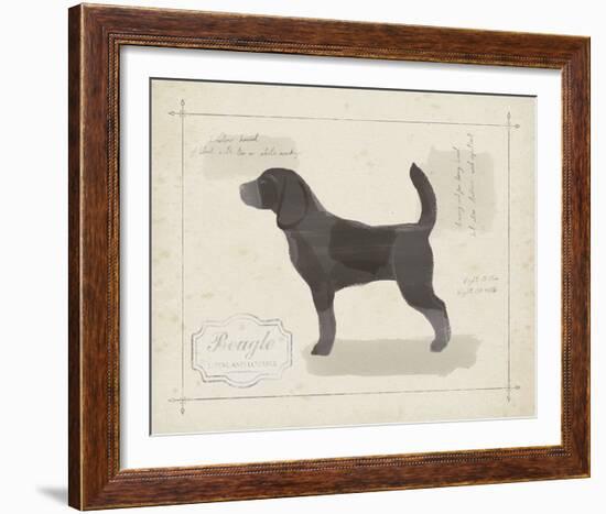 Dog Club - Beagle-Clara Wells-Framed Giclee Print