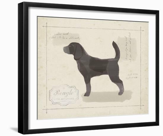 Dog Club - Beagle-Clara Wells-Framed Giclee Print