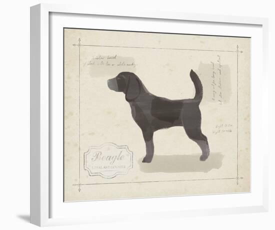 Dog Club - Beagle-Clara Wells-Framed Giclee Print