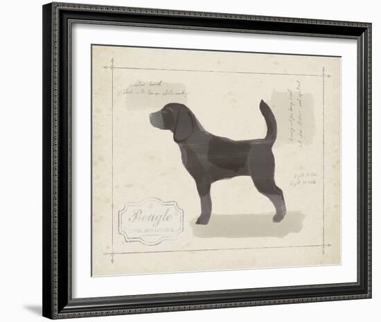 Dog Club - Beagle-Clara Wells-Framed Giclee Print