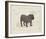 Dog Club - Bulldog-Clara Wells-Framed Giclee Print