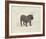 Dog Club - Bulldog-Clara Wells-Framed Giclee Print