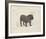 Dog Club - Bulldog-Clara Wells-Framed Giclee Print