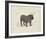 Dog Club - Bulldog-Clara Wells-Framed Giclee Print