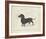 Dog Club - Dachshund-Clara Wells-Framed Giclee Print