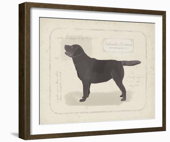 Dog Club - Labrador-Clara Wells-Framed Giclee Print