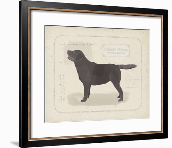 Dog Club - Labrador-Clara Wells-Framed Giclee Print