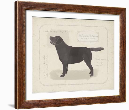 Dog Club - Labrador-Clara Wells-Framed Giclee Print