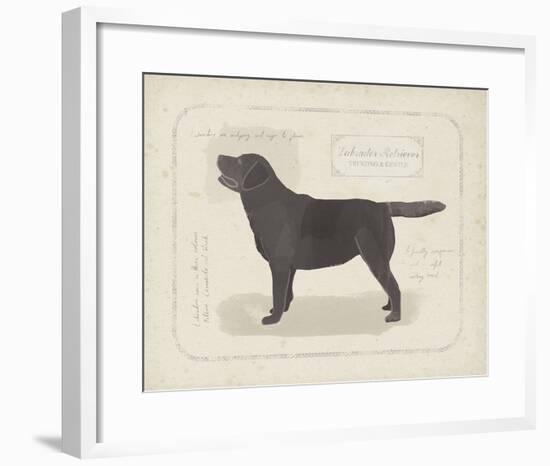 Dog Club - Labrador-Clara Wells-Framed Giclee Print