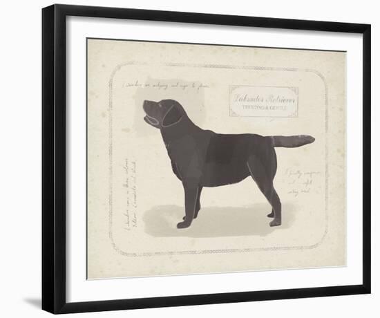 Dog Club - Labrador-Clara Wells-Framed Giclee Print