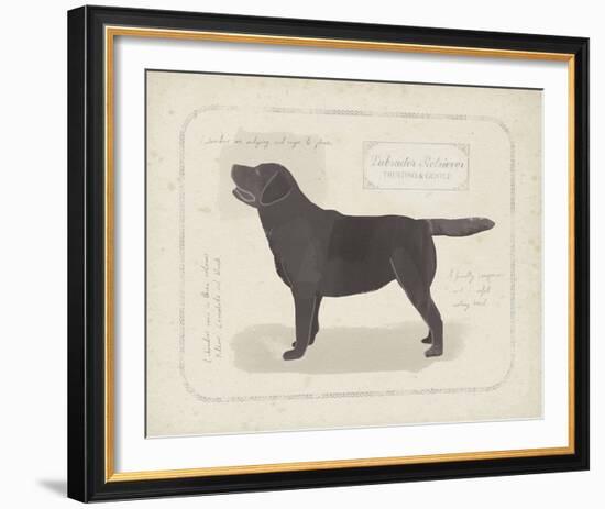 Dog Club - Labrador-Clara Wells-Framed Giclee Print