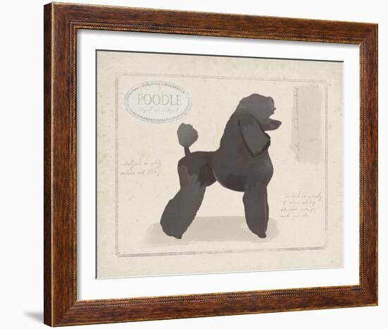 Dog Club - Poodle-Clara Wells-Framed Giclee Print