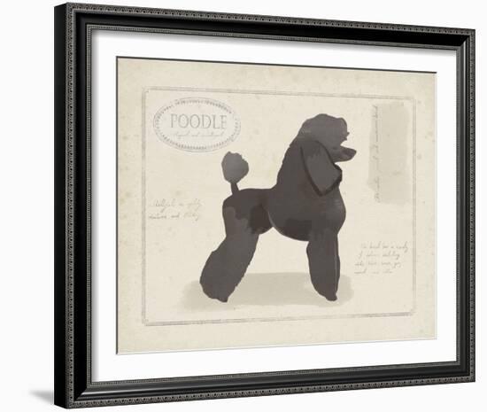 Dog Club - Poodle-Clara Wells-Framed Giclee Print