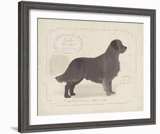 Dog Club - Retriever-Clara Wells-Framed Giclee Print