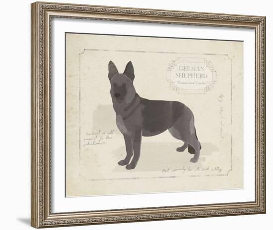 Dog Club - Shepherd-Clara Wells-Framed Giclee Print