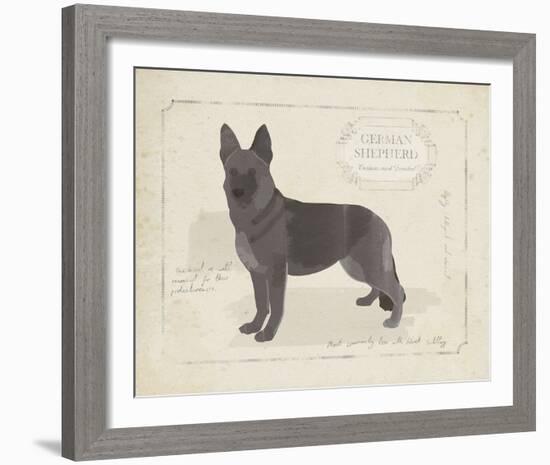 Dog Club - Shepherd-Clara Wells-Framed Giclee Print