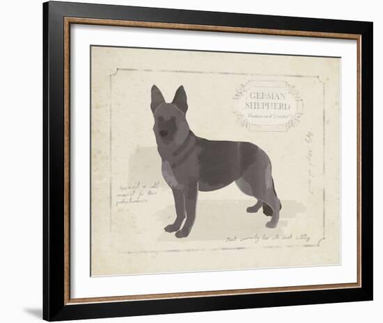 Dog Club - Shepherd-Clara Wells-Framed Giclee Print