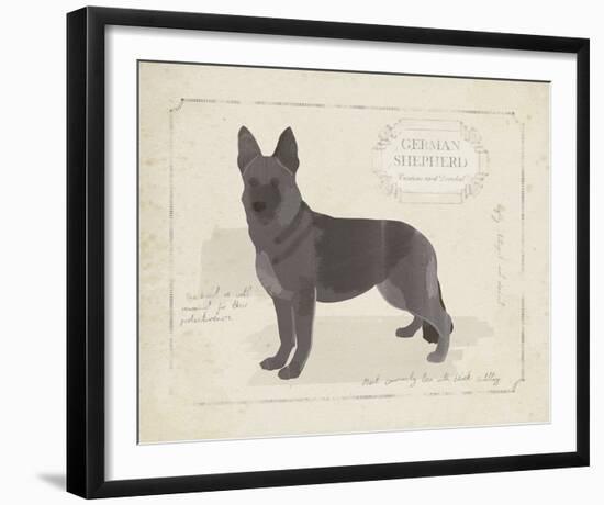 Dog Club - Shepherd-Clara Wells-Framed Giclee Print