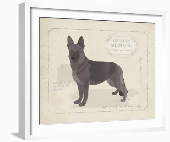 Dog Club - Shepherd-Clara Wells-Framed Giclee Print