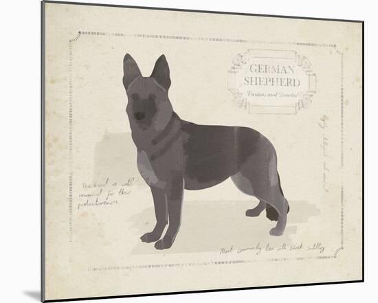 Dog Club - Shepherd-Clara Wells-Mounted Giclee Print