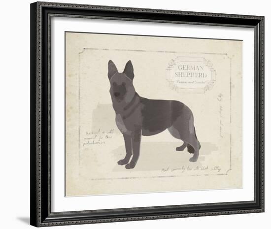 Dog Club - Shepherd-Clara Wells-Framed Giclee Print