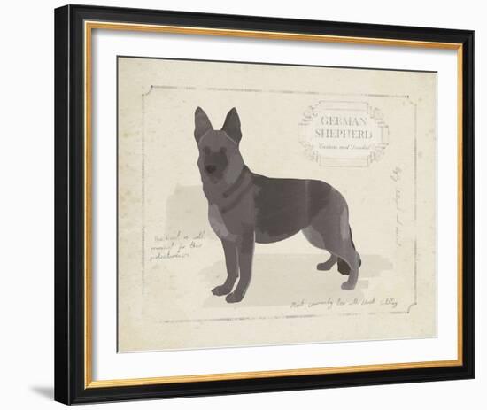 Dog Club - Shepherd-Clara Wells-Framed Giclee Print