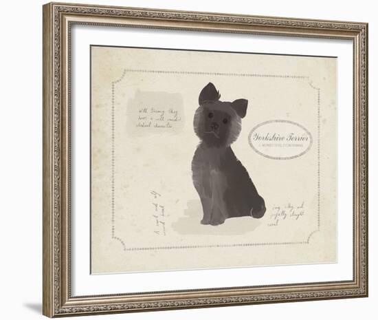 Dog Club - Terrier-Clara Wells-Framed Giclee Print