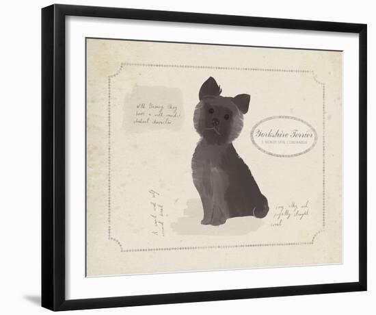 Dog Club - Terrier-Clara Wells-Framed Giclee Print