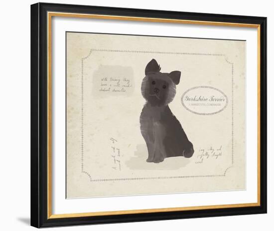 Dog Club - Terrier-Clara Wells-Framed Giclee Print