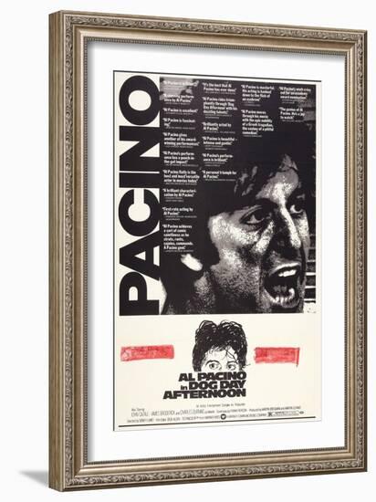 Dog Day Afternoon, Al Pacino, 1975-null-Framed Art Print