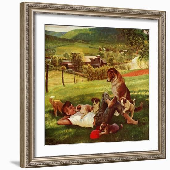 "Dog Days of Summer", June 25, 1955-John Clymer-Framed Giclee Print