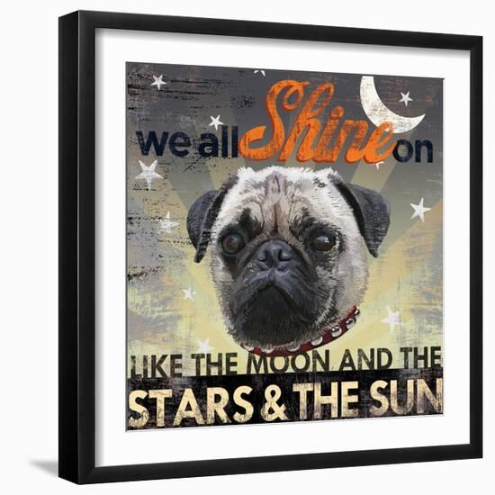 Dog Days - Pug pup-null-Framed Giclee Print