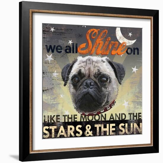 Dog Days - Pug pup-null-Framed Giclee Print