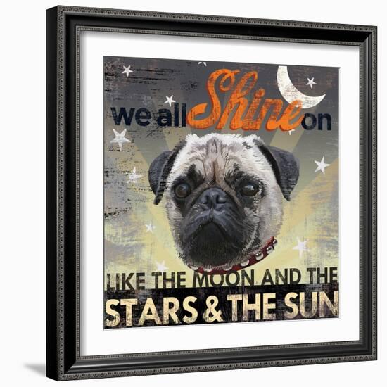 Dog Days - Pug pup-null-Framed Giclee Print