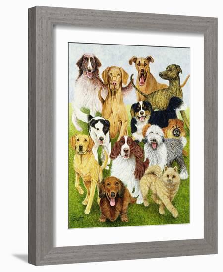 Dog Days-Pat Scott-Framed Giclee Print