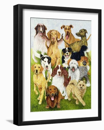 Dog Days-Pat Scott-Framed Giclee Print