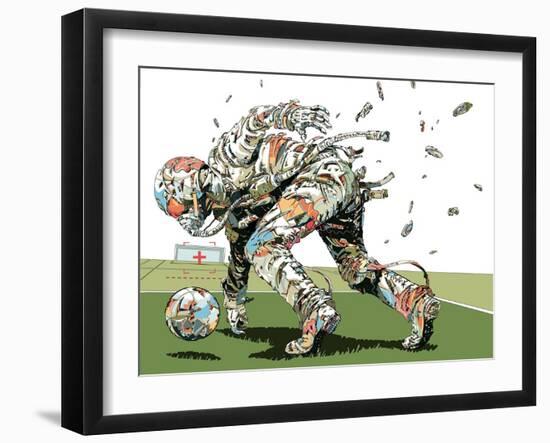 Dog Fights OCC-HR-FM-Framed Art Print