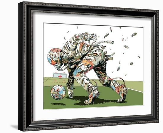 Dog Fights OCC-HR-FM-Framed Art Print