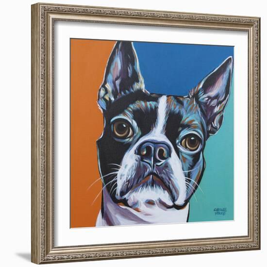 Dog Friend III-Carolee Vitaletti-Framed Art Print