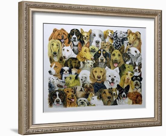 Dog Friends-Pat Scott-Framed Giclee Print